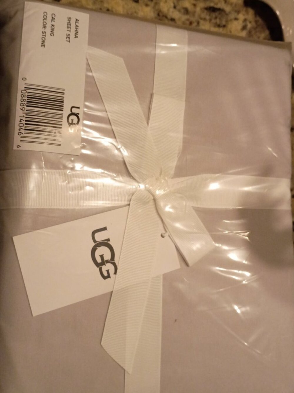 UGG Alahna Sheet Set California King Stone NWT Cooling 4-Piece